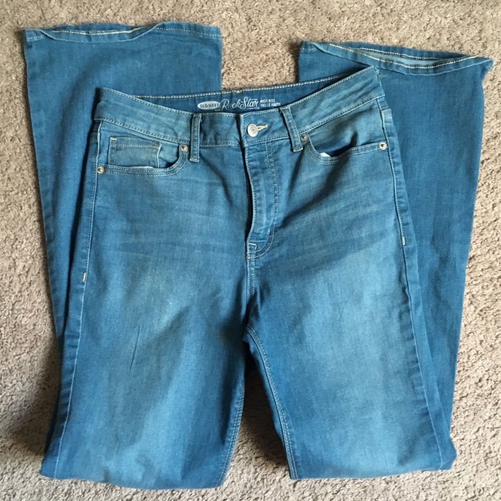 Old Navy Rockstar High Rise Flare Jeans